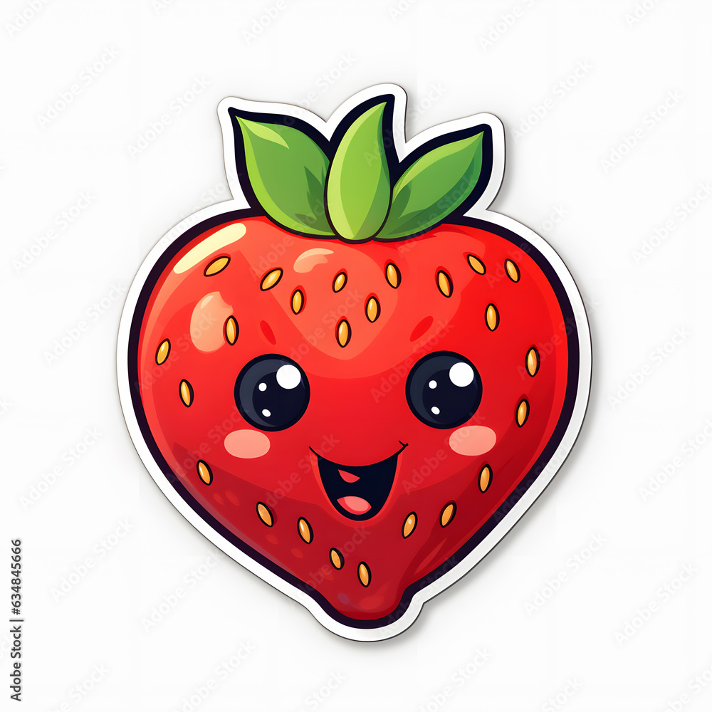 Obraz premium strawberry on a white background