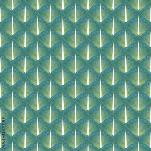 Watercolor seamless hand drawn geometric pattern with colorful rhombuses