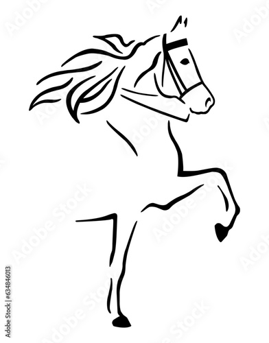 horse silhouette illustration