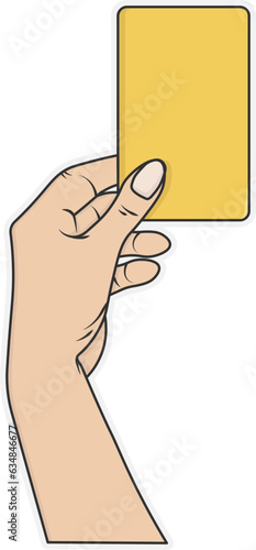 hand holding a card