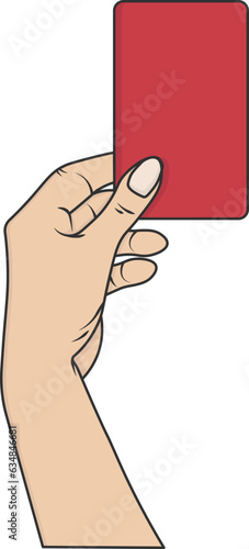 hand holding a card