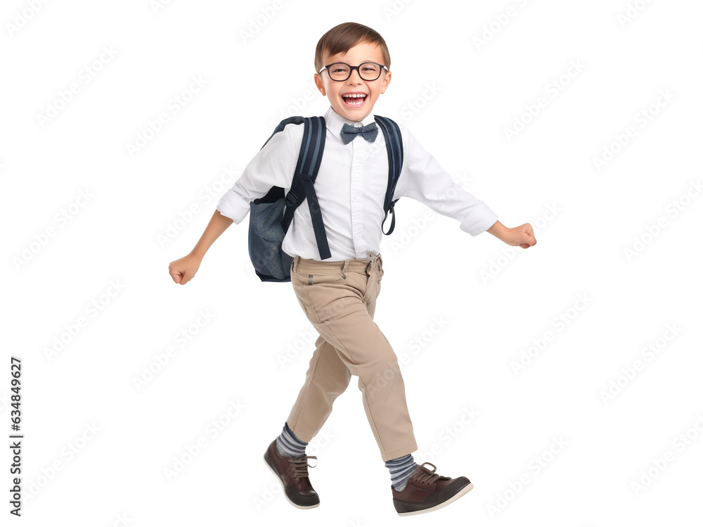Happy pupil, cut out Happy pupil, cut out