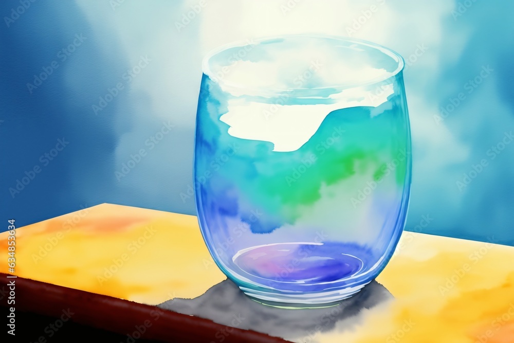 A Glass Filled With Water Sitting On Top Of A Table A Glass Filled With Water Sitting On Top Of A Table