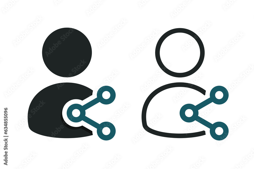 Person share icon. illustration vector Person share icon. illustration vector