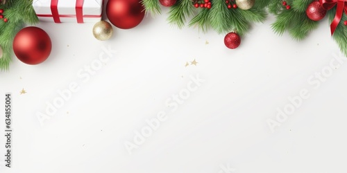 Merry Christmas banner with...