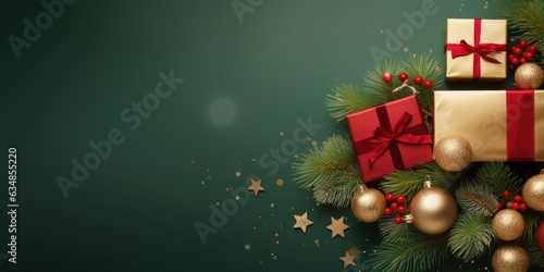 Merry Christmas banner with...