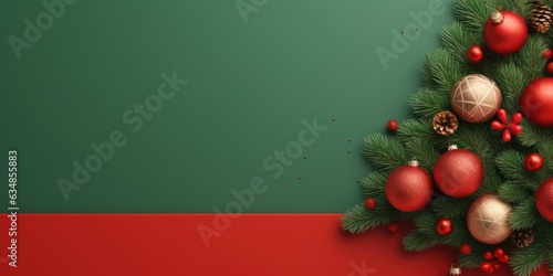 Merry Christmas banner with...