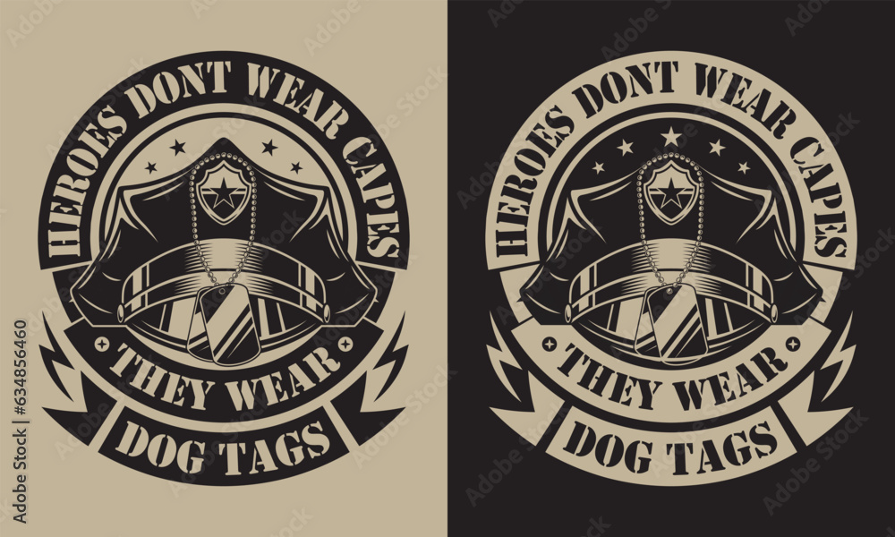 Fully editable Vector EPS 10 Outline of Heroes Wear Dog Tags Veteran T-Shirt Design an image suitable for T-shirts, Mugs, Bags, Poster Cards, and much more. The Package is 4500* 5400px Fully editable Vector EPS 10 Outline of Heroes Wear Dog Tags Veteran T-Shirt Design an image suitable for T-shirts, Mugs, Bags, Poster Cards, and much more. The Package is 4500* 5400px
