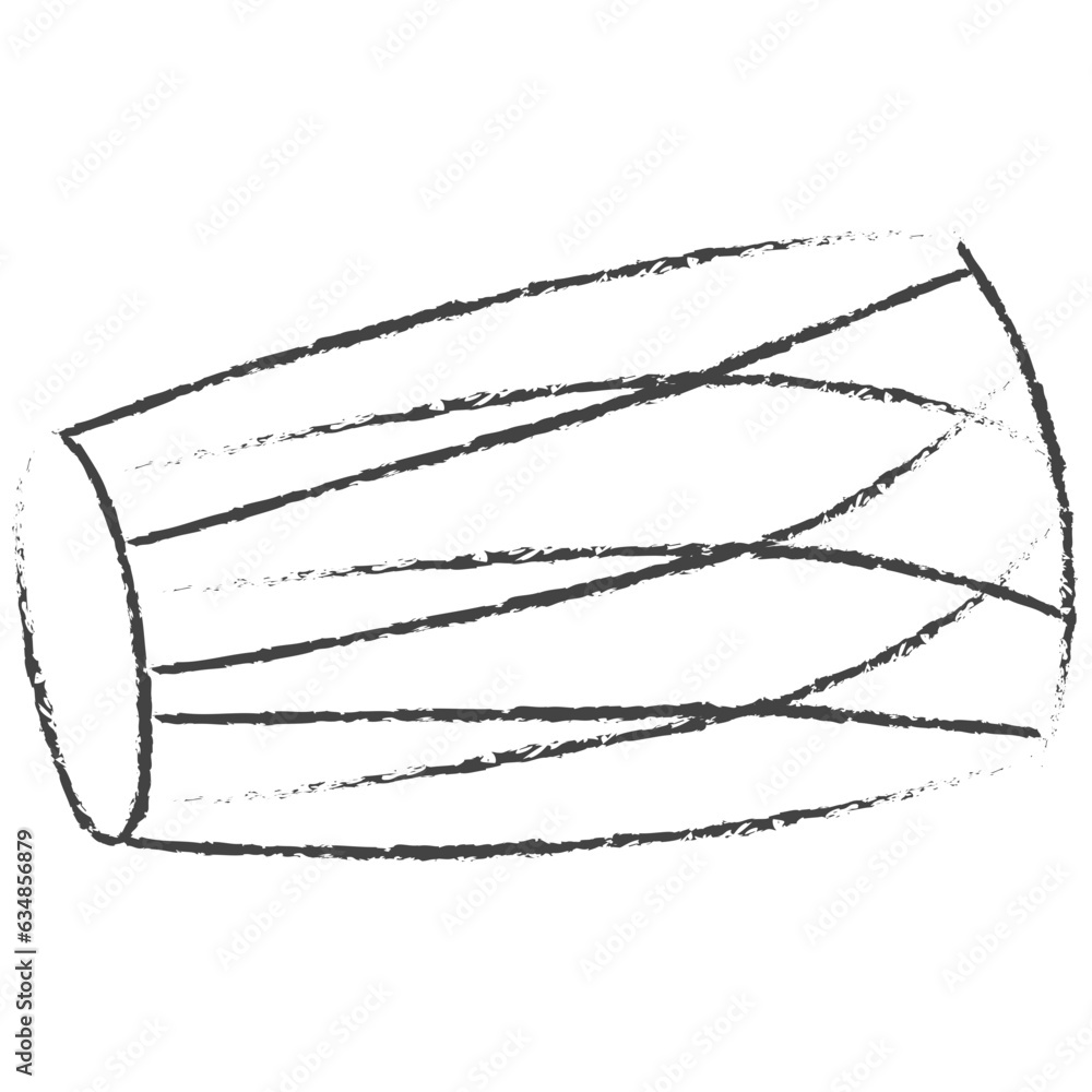 Hand drawn Dholak illustration icon