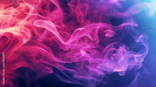 Neon Background with Neon Smoke Effect. AI generated