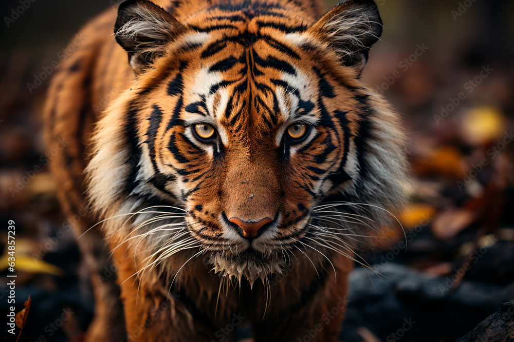 Fototapeta premium tiger in a forest
