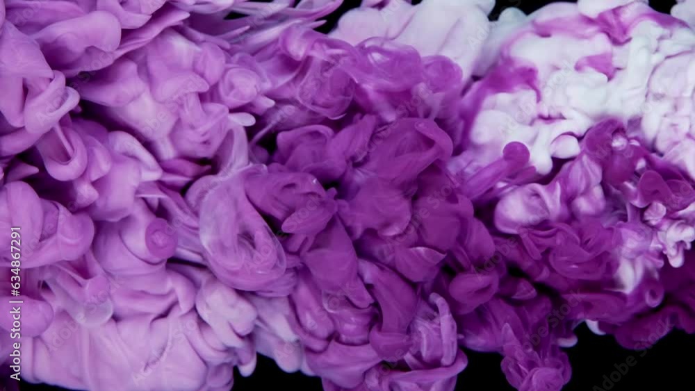 Fluid Blue Ink Cloud Evoking Artistry on Black Background Fluid Blue Ink Cloud Evoking Artistry on Black Background