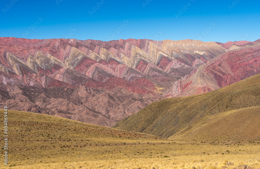 HORNACAL SERRANIA. HILL OF FOURTEEN COLORS IN HUMAHUACA. PROVINCE OF JUJUY, ARGENTINA.