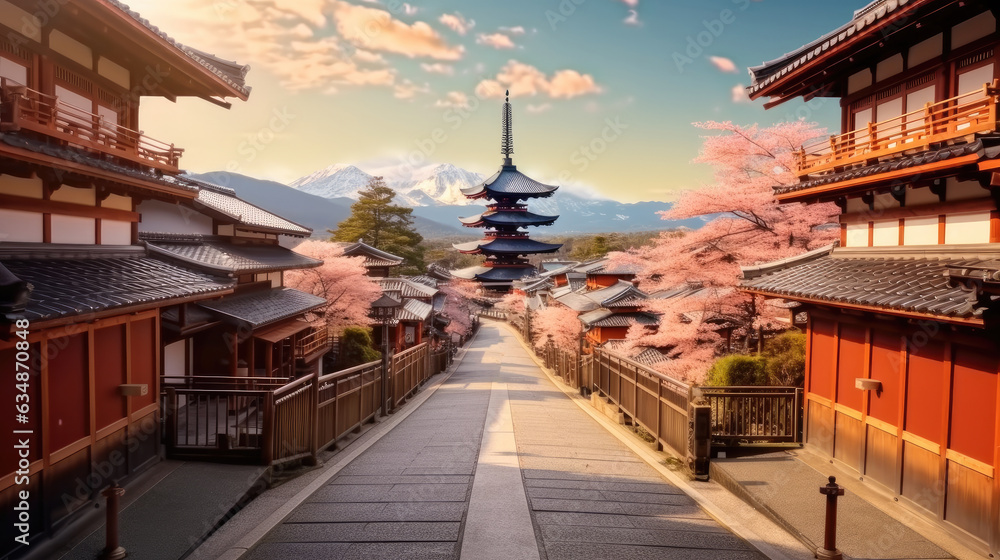Obraz premium Background concept for travel in Japan, Travel concept.