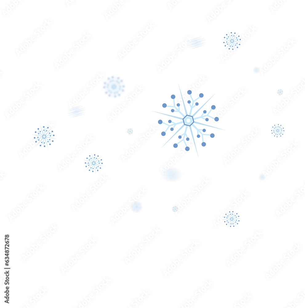 Digital png illustration of different blue snowflakes on transparent background Digital png illustration of different blue snowflakes on transparent background