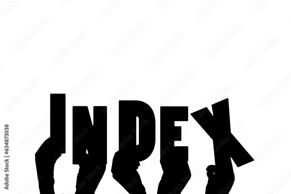 Digital png illustration of hands with index text on transparent background Digital png illustration of hands with index text on transparent background