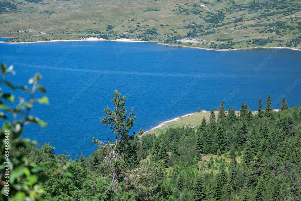 Landscape of Belmeken Dam, Rila mountain, Bulgaria