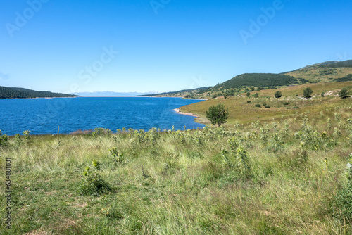 Landscape of Belmeken Dam, Rila mountain, Bulgaria