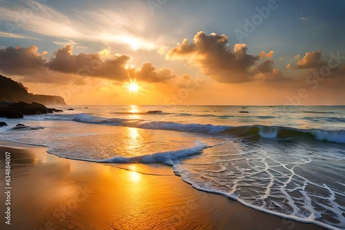 sunset over the sea © hasnain