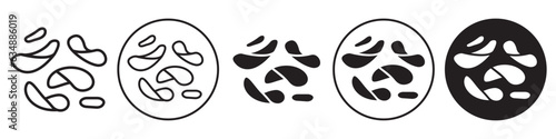 Potato Chips symbol Icon. Tasty and spicy potato chip sign. Vector set of crispy and crunchy salted potato chips editable food collection.