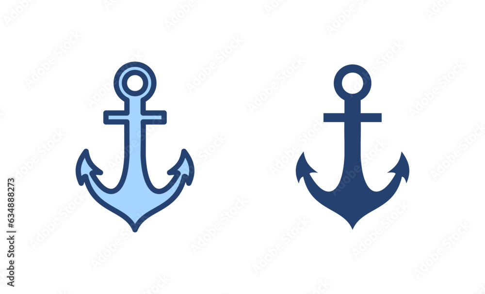 Anchor icon vector. Anchor sign and symbol. Anchor marine icon. Anchor icon vector. Anchor sign and symbol. Anchor marine icon.
