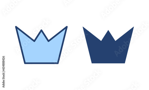 Fototapeta Naklejka Na Ścianę i Meble -  Crown icon vector. crown sign and symbol