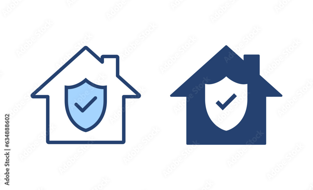 Fototapeta premium home insurance icon vector. home protection sign and symbol