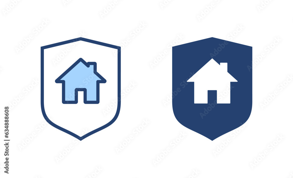 Obraz premium house insurance icon vector. house protection sign and symbol