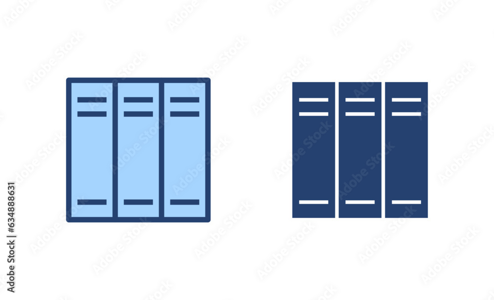 Library icon vector. education sign and symbol