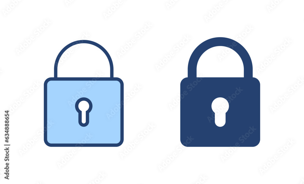 Lock icon vector. Padlock sign and symbol. Encryption icon. Security symbol Lock icon vector. Padlock sign and symbol. Encryption icon. Security symbol