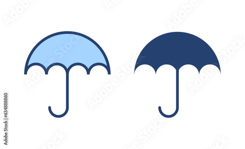 Fototapeta Naklejka Na Ścianę i Meble -  Umbrella icon vector. umbrella sign and symbol