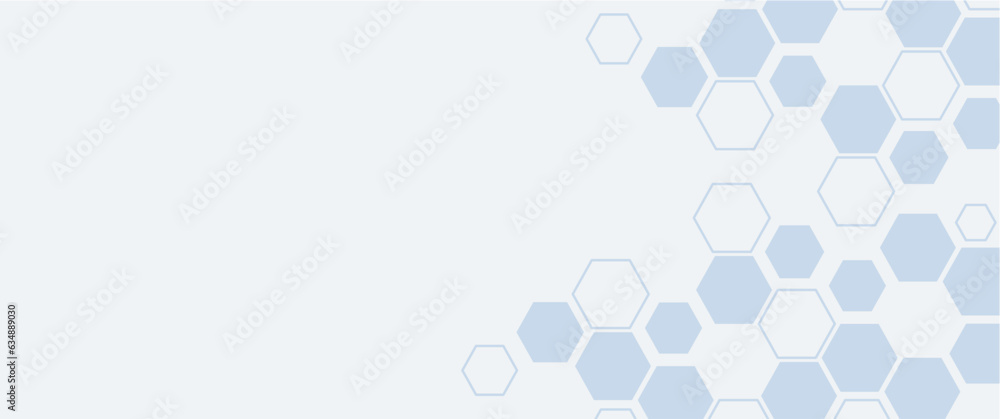 abstract hexagon chemical pattern, scientific pattern vector illustration for background, backdrop, science, book cover, banner