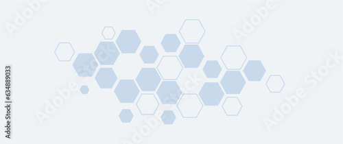 abstract hexagon chemical pattern, scientific pattern vector illustration for background, backdrop, science, book cover, banner
