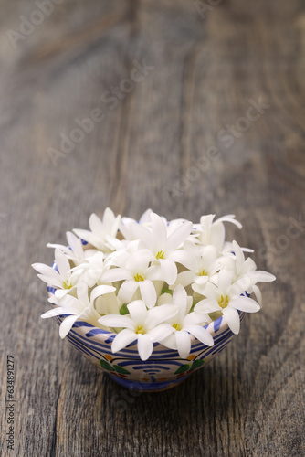 Tuberose flowers in a bowl