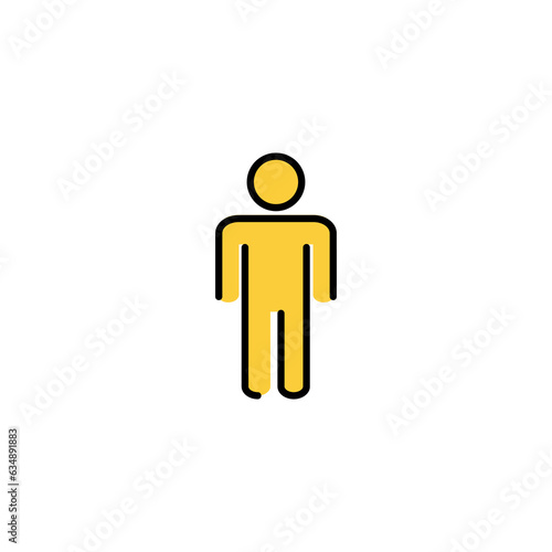 Man icon vector for web and mobile app. male sign and symbol. human symbol