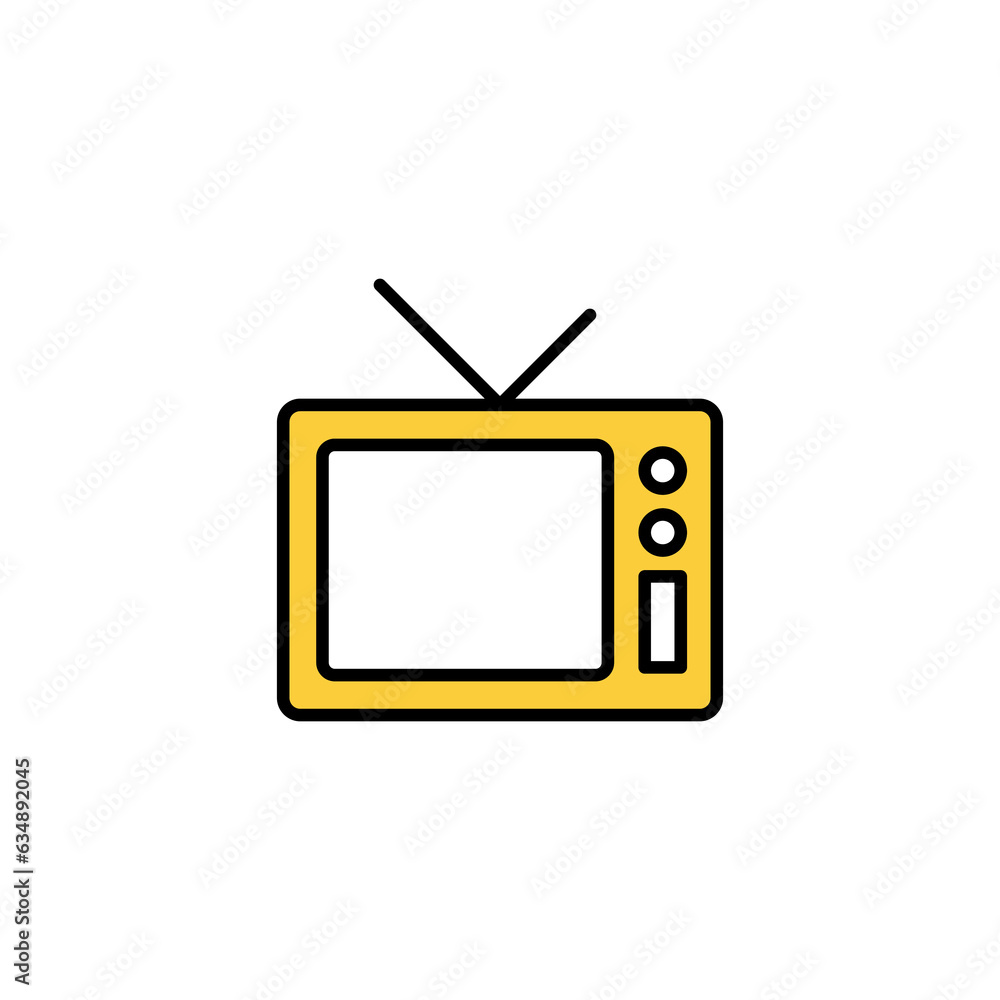 Tv icon vector for web and mobile app. television sign and symbol Tv icon vector for web and mobile app. television sign and symbol