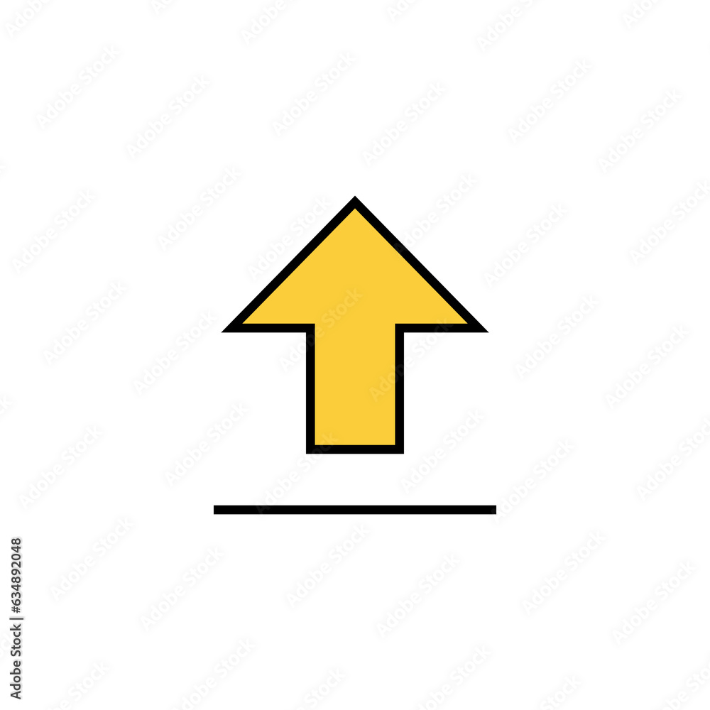 Upload icon vector for web and mobile app. load data sign and symbol Upload icon vector for web and mobile app. load data sign and symbol