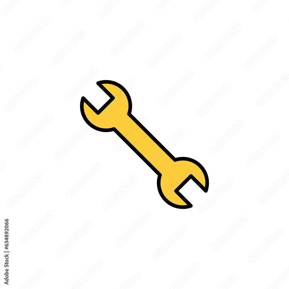 Wrench icon vector for web and mobile app. repair icon. tools sign and symbol Wrench icon vector for web and mobile app. repair icon. tools sign and symbol