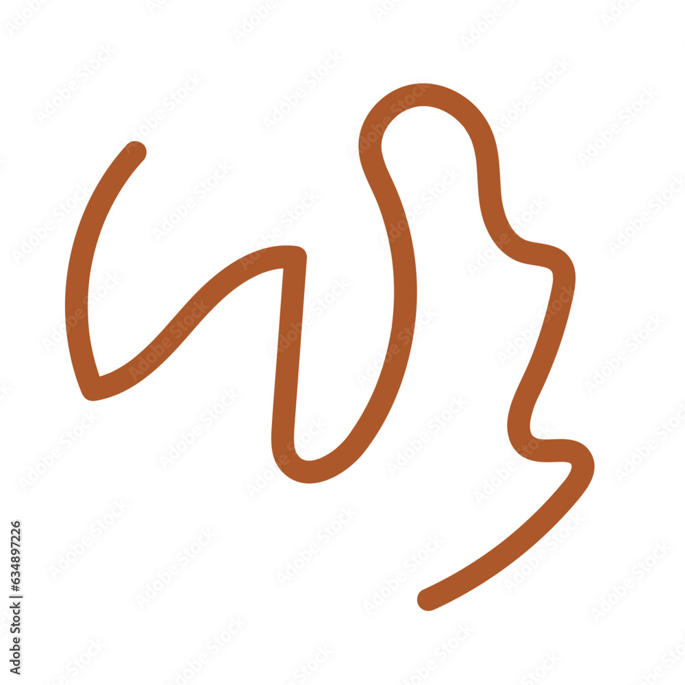 Neutral Doodle Squiggly Line Neutral Doodle Squiggly Line
