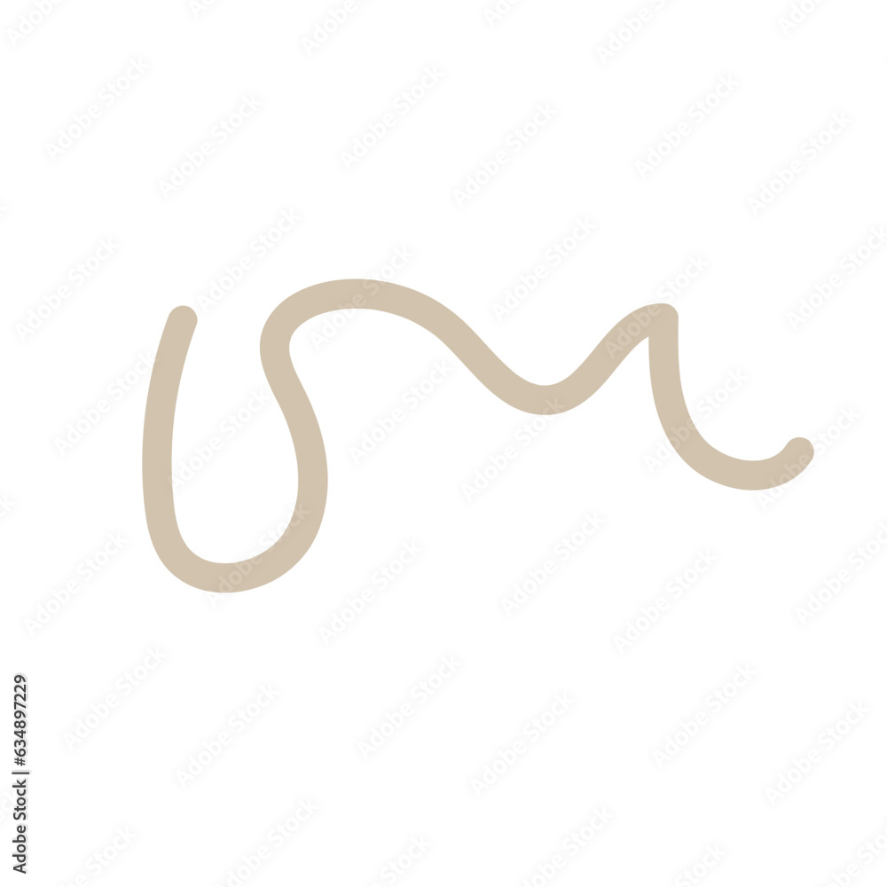 Neutral Doodle Squiggly Line Neutral Doodle Squiggly Line