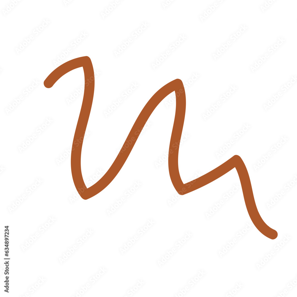 Neutral Doodle Squiggly Line Neutral Doodle Squiggly Line