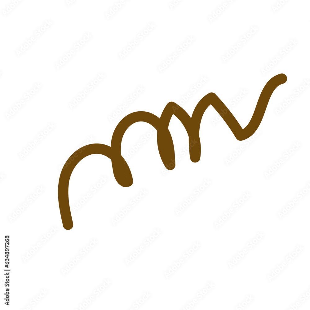 Neutral Doodle Squiggly Line Neutral Doodle Squiggly Line