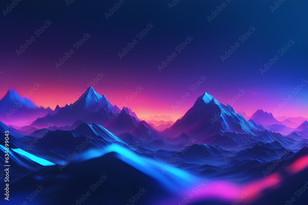 mountains landscape with purple background mountains landscape with purple background