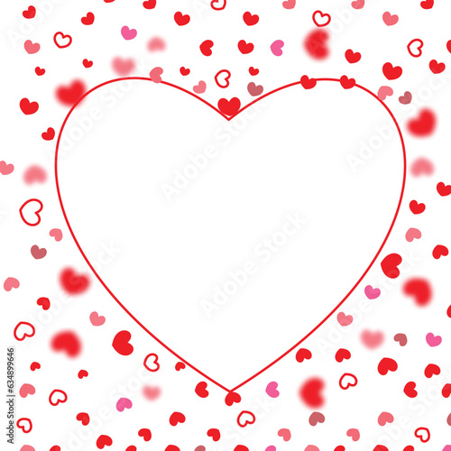 Wallpaper Mural heart confetti of red falling hearts on a white background	 Torontodigital.ca