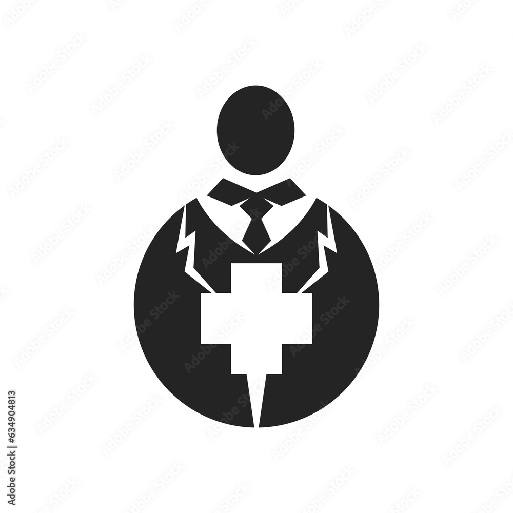 doctor logo template Isolated. Brand Identity. Icon Abstract Vector graphic doctor logo template Isolated. Brand Identity. Icon Abstract Vector graphic