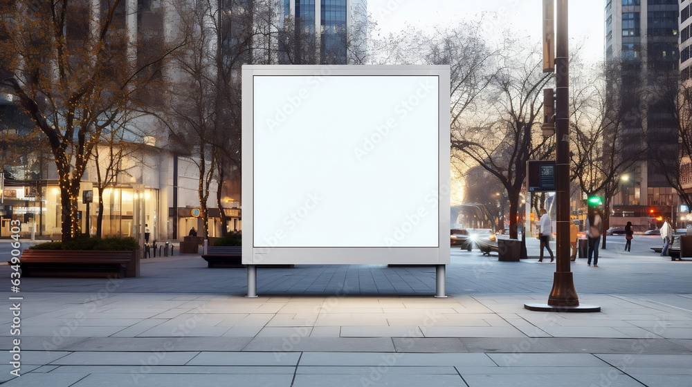 blank billboard on the street blank billboard on the street