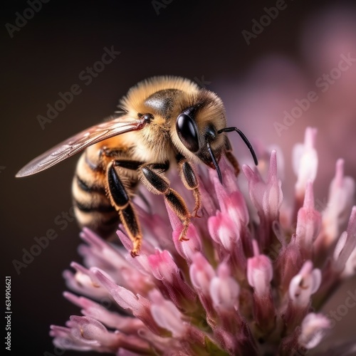 Honey bee on flower © Brent