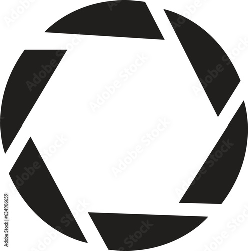 camera shutter icons. Camera lens diaphragm. Aperture icon. black camera. Camera shutter icons design. Camera lens diaphragm isolated on white background.