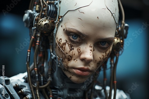 女性アンドロイド,Generative AI AI画像