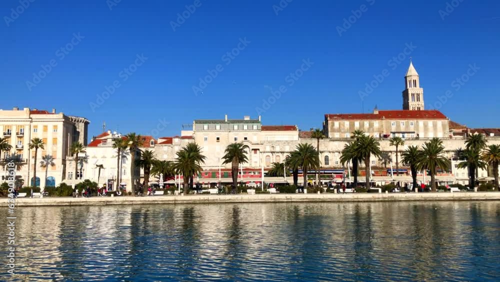 Riva Promenade. Riva Split waterfront. Split, Croatia. Riva Promenade. Riva Split waterfront. Split, Croatia.